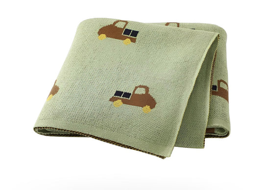 My Little Truck Blanket - Green