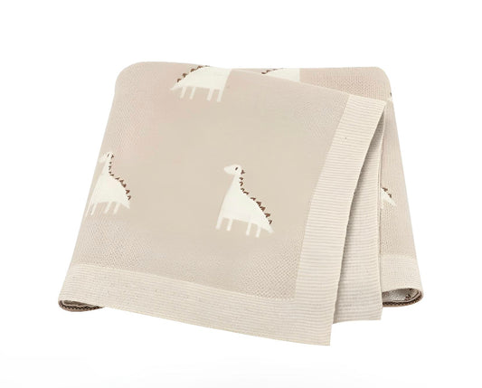 Baby Dino Blanket - Khaki