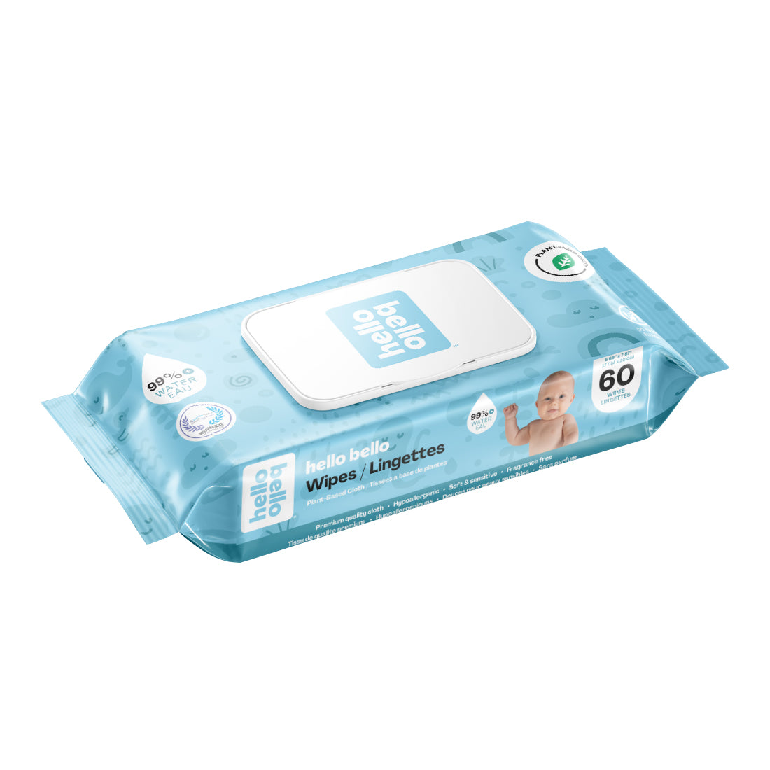 Hello Bello Baby Wipes 60 ct