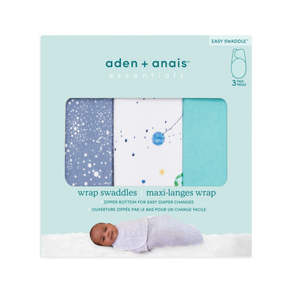 aden + anais Easy Baby Swaddle 3 Pack - Stargaze